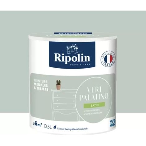 Peinture intérieure RIPOLIN Meubles & Objets Satin Vert palatino 0,5 L (1/3)