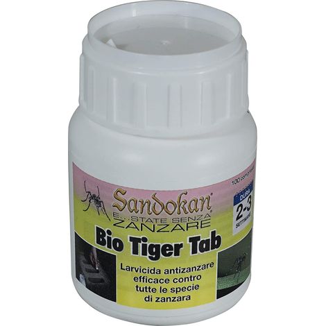 Sandokan Bio Tiger Tab - Larvicida in pastiglie effervescenti (50 pastiglie da 2grammi) (1/5)