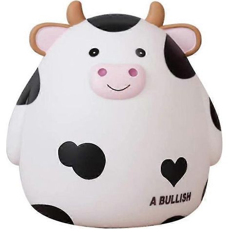 Sparschwein, niedliche Kuh-Spardose für Jungen und Mädchen, unzerbrechliches Sparschwein für Kinder, Geburtstag F (1/5)