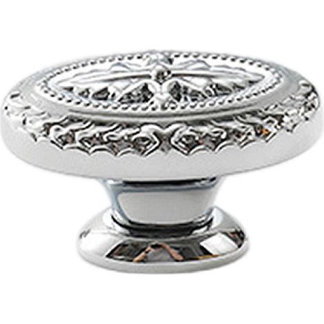 Poignées de porte de meuble françaises ovales style rétro, 2 couleurs argent, pour tiroirs et armoires (1/5)