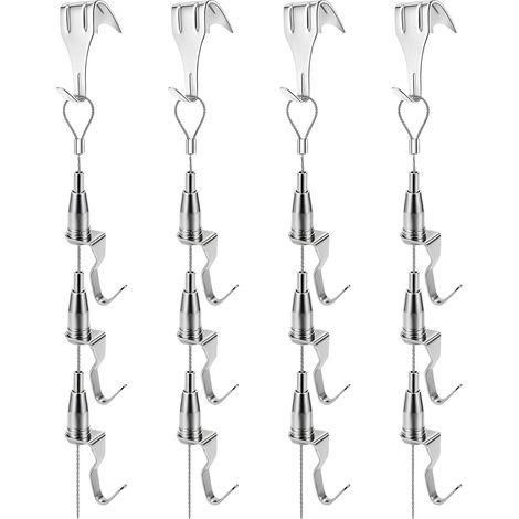 Ensemble de 4 systèmes suspension réglables avec fil d'acier (1/5)