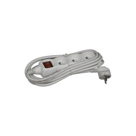 Universeel - prise mult.blanc+cordon 3m + switch 3 x16a/250 - -
