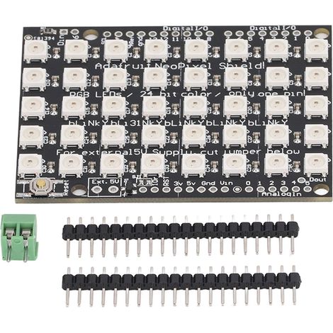 Carte de développement 58 LED RGB WS2812B 5050 40 bits avec pilote couleur intégré (1/5)