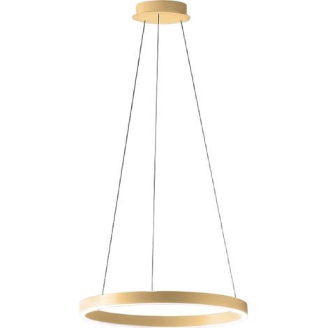 Suspension Criseide S/G Or Brossé - Led 80W 4200Lm 3000K Dimmable Double Émission Aluminium Et Silicone - Gealuce (1/3)