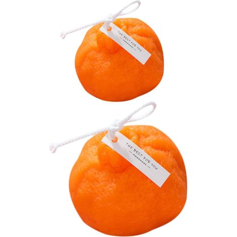 2 Pièces Bougies Parfumées Bougies D'aromathérapie Spa Bougies D'aromathérapie Pour Filles Bougie Parfumée Au Citron Bougie Senteurs De Noel Orange Cire Végétale De Soja (1/5)