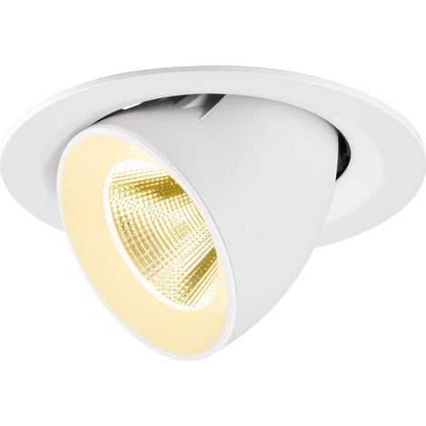 Spot encastré NUMINOS® GIMBLE M intérieur 3000 K 20° blanc - SLV - 1009569