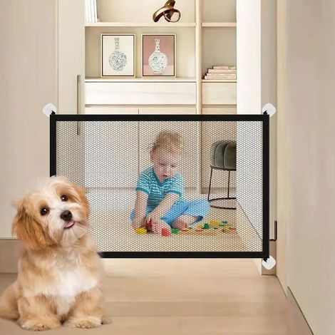 barriere de securite pour bebes et chiens 110 72cm barriere chien sans percage barriere securite enfant barriere descalier et de portes barriere pour chienbebes pour escaliers couloirs (1/5)
