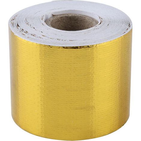 Ruban Adhésif Aluminium Doré 10m5cm Pare Chaleur Adhesif (1/5)