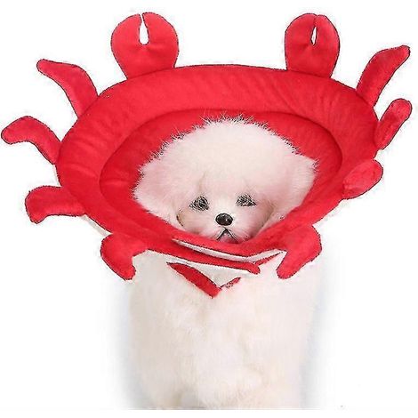 Collier de protection souple pour animaux de compagnie (chiens et chats) - Motifs : crabe, vache, grenouille, éléphant (1/5)