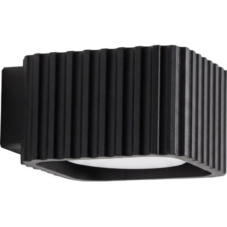 Lámpara de pared RIFF negra aluminio 1xGx53 10cm Sollux (1/4)