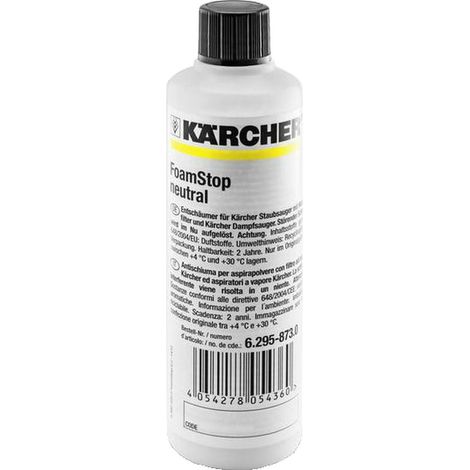 Détergent anti-mousse Kärcher Foam Stop 125 ml pour tapis