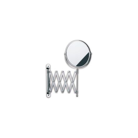 miroir cosmétique mural, grossissant 5x, métal chromé
