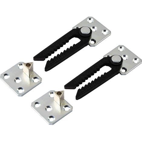 Connecteur de meubles meubles rembourrés Connecteur de canapé - TYPE DA Support à accrocher Métal galvanisé Connecteur à encliqueter Ferrure pour lits - tables etc (1/4)
