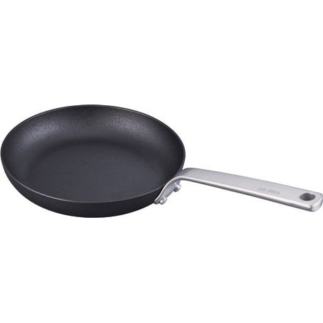 Poêle en fonte BEKA Stark 28 cm pré-culottée manche inox riveté contre-poignée compatible induction (1/5)