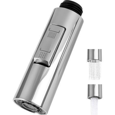 Embout Robinet Cuisine à 2 Modes, Douchette Embout Évier Cuisine Argenté (1/5)