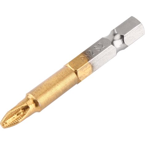 10-teiliges PH2-Kreuzschlitzschraubendreher-Bit-Set, rutschfest, 6-mm-Sechskantschaft, 50 mm (1/5)