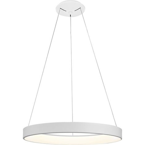 Mantra Lámpara colgante LED NISEKO blanca con mando, 50W 3500Lm 3000K regulable Ø65cm (1/5)