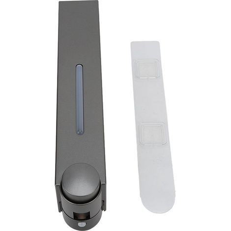 Distributeurs muraux de savon liquide, Type bâton arrière, distributeur de shampoing en plastique pour la maison, l'hôtel, l'école, les toilettes, gris 6028 1 tasse (1/5)