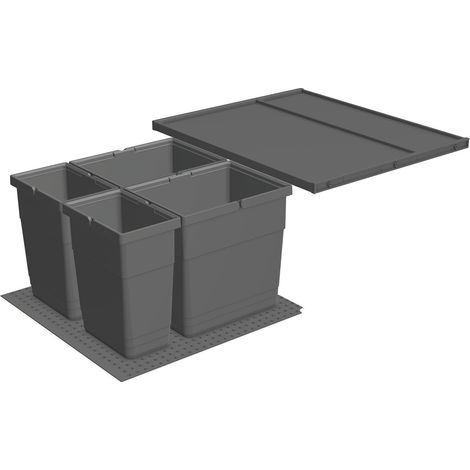 NINKA eins2vier Set KB 600/Seitenwand 18 - 19 mm Tandembox Dunkelgrau
