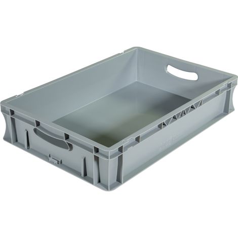 Bac palettisable norme Europe - Poignées ouvertes - 600x400x120 mm - 23 litres - 5000151 (1/5)