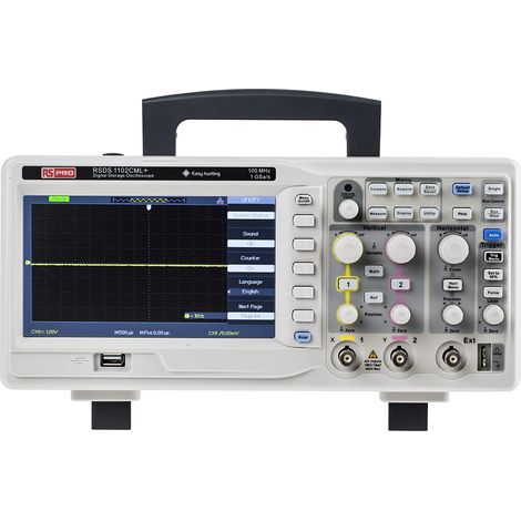 Oscilloscope Portable RS PRO, 2 voies, 100MHz ( Prix pour 1 ) (1/4)