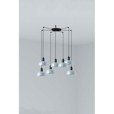TATAWIN S lámpara colgante azul grisáceo 20340-142-7L