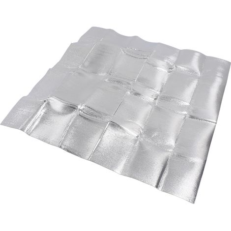 Couvercle d'étanchéité pour ventilation de combles en polyéthylène et aluminium, film isolant performant, anti-poussière, 129 x 95 cm / 50,79 x 37,4 pouces (1/5)