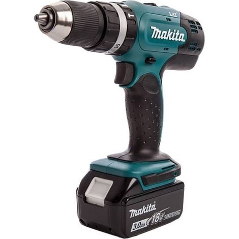 MAKITA DHP453RFX8 - Taladro percutor a batería 18V Li-Ion 42 Nm 1300 rpm + 1x batería 3.0 Ah (1/2)