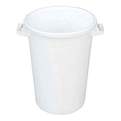 BIDONE PER RIFIUTI BIANCO 75 lt - Ø 44x60h