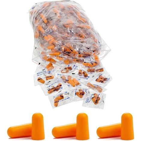 30 paires de bouchons d'oreilles, réutilisables de bouchons d'oreilles, en mousse ultra souple,Emballés individuellement,pour la suppression du bruit et le ronflement,orange (1/5)
