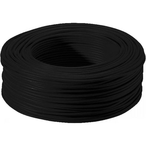 Fil électrique HO7VU 2.5 mm² noir vendu au mètre - Arcanaute