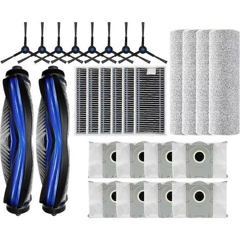 Filtre pour aspirateur brosse pour aspirateur Filtre de brosse pour aspirateur filtre de Ecovacs X8 Pro Omni Robot Aspirateur pièce détachée Main Side Brosses Serpillière Cloths HEPA Filtres Sac à pou (1/5)