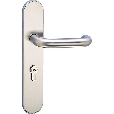 Plaque en inox - Version longue - NT 91 condamnation avec voyant - NORMBAU