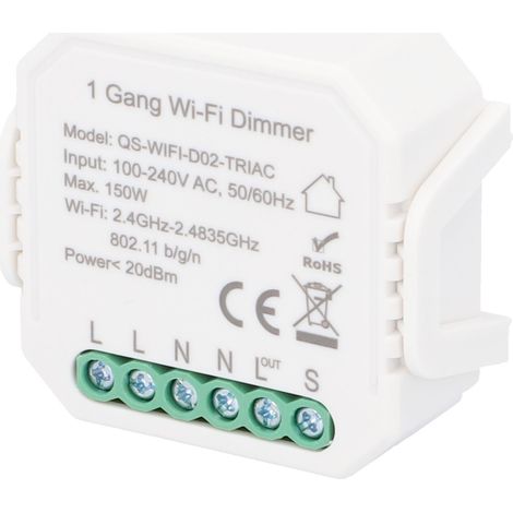 Unitec WIFI Dimmer-Einbaumodul steuerbar per Tuya-App Dimmschalter