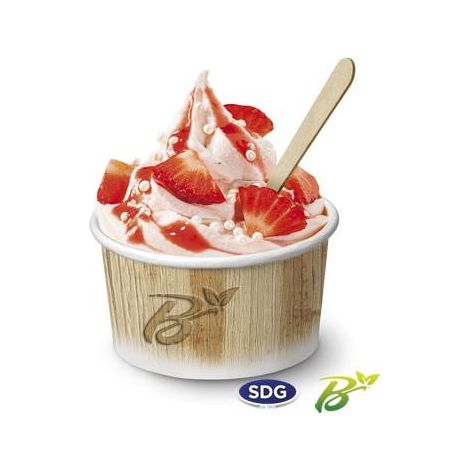 Pot de Glace en Carton Recyclable Nature 155 ml Lot de 1485 - SDG