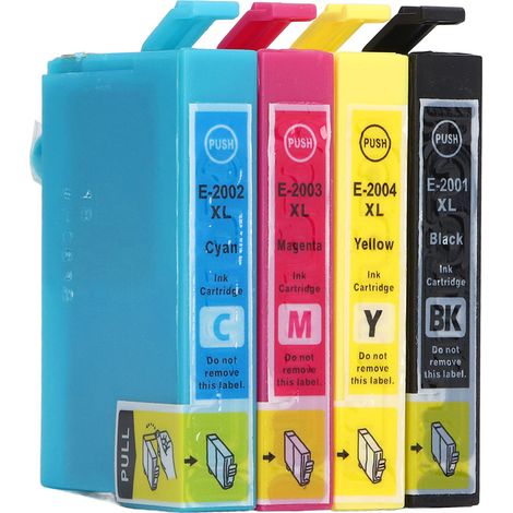 Cartouches d'encre 4 couleurs BK CMJ Boîtier ABS Impression sans décoloration Pack combiné pour XP 200