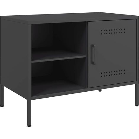 Maison Exclusive - TV-Schrank Schwarz 68x39x50,5 cm Stahl