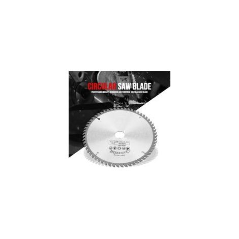 Lame de scie circulaire argentée TCT 200 mm pour la coupe du bois, 60 dents + 1 bague de réduction
