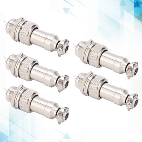 5 GX12 Luftfahrtstecker und -buchsen, kompletter Satz GX12-2-3-4-5-6p Luftfahrtsteckverbinder und 2-polige Steckverbinder. (1/5)