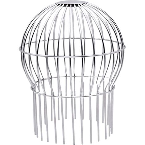 Filtre de gouttière en acier inoxydable, anti-colmatage, empêche les feuilles et les débris de pénétrer, outil de nettoyage pratique - 140 mm
