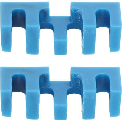 2 Pièces Écarteur de Cadre de Raquette de Badminton Intégré, Adaptateur de Tension Haute, Protecteur d'Outils de Cordage Bleu (1/5)