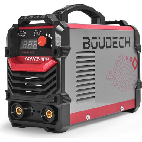 CASTER-MMA Saldatrice ad inverter 200Amp con tecnologia IGBT. Leggera, sicura ed affidabile, dotata di controllo a circuito chiuso. Fornita con pinza di massa, porta elettrodo e maschera per saldatura (1/5)