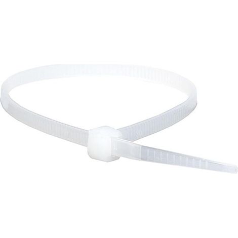 Colliers de serrage 8 pouces 40 lb, paquet de 100 - Vert, Blanc (1/5)
