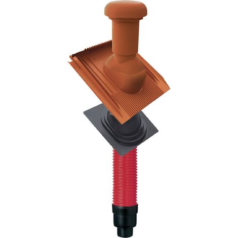 Be-/Entlüftungs-Set Rot DN 125 komplett Set für Steildächer