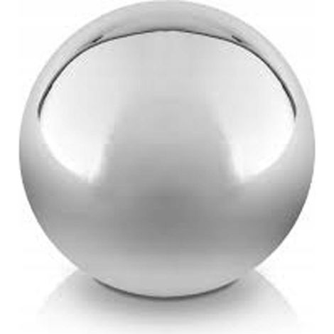 Sfera decorativa in ceramica, 9 cm, colore argento