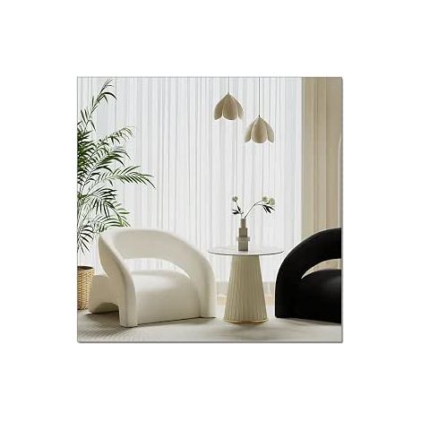 Miroir Acrylique Mural, Miroir Non-Verre pour Murs Miroirs muraux pour Salon Entrée Chambre à Coucher Jardin d'enfants Décoration Autocollants de Décoration (1/2)