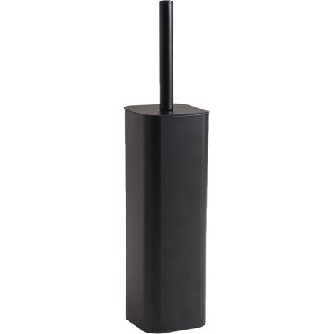 Scopino Wc Da Terra Nero Opaco In Acciaio Inox  Tahiti