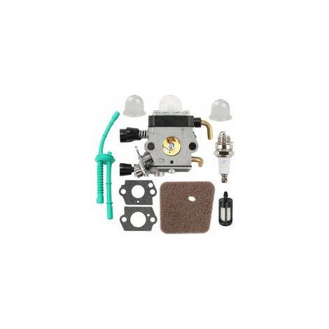 Kit de Carburateur compatible avec STIHL FS38 FS45 FS46 FS55 KM55 Pièces et Accessoires Moteur Remplacer kit de Conduite de Carburant Filtre à Air
