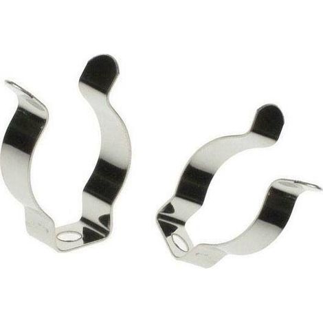 Set 2x clip métallique pour tubes T8 - Set 2x clip métallique pour tubes T8 - Set 2x clip métallique pour tubes T8 (1/3)
