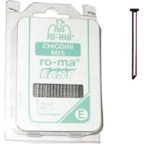 Clavos rápidos de 15 mm, 1700 unidades, T. Groppino M15 Maestri